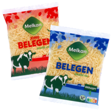 Melkan geraspte kaas